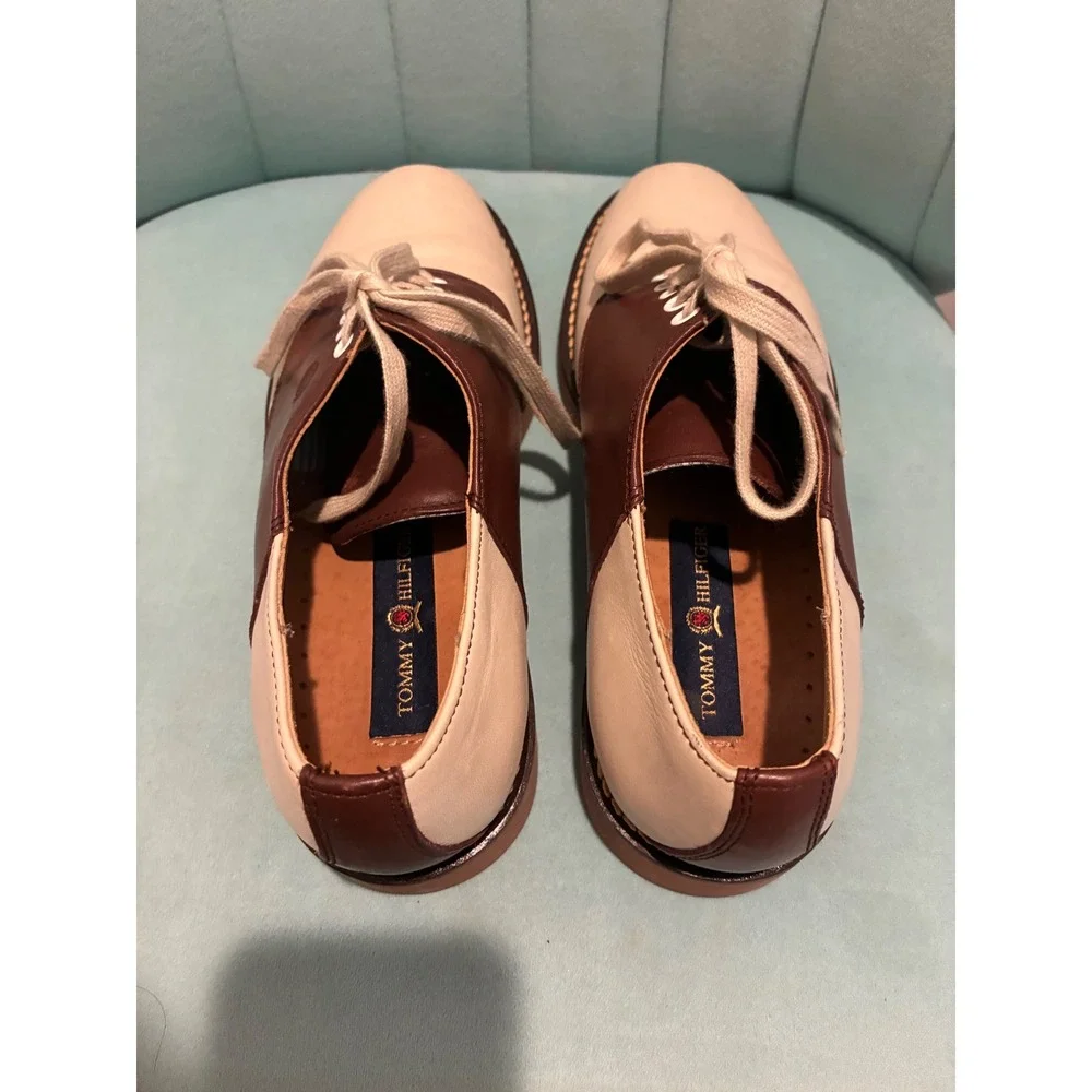 Vintage Tommy Hilfiger Saddle / Oxford Shoes 8 Brown Cream